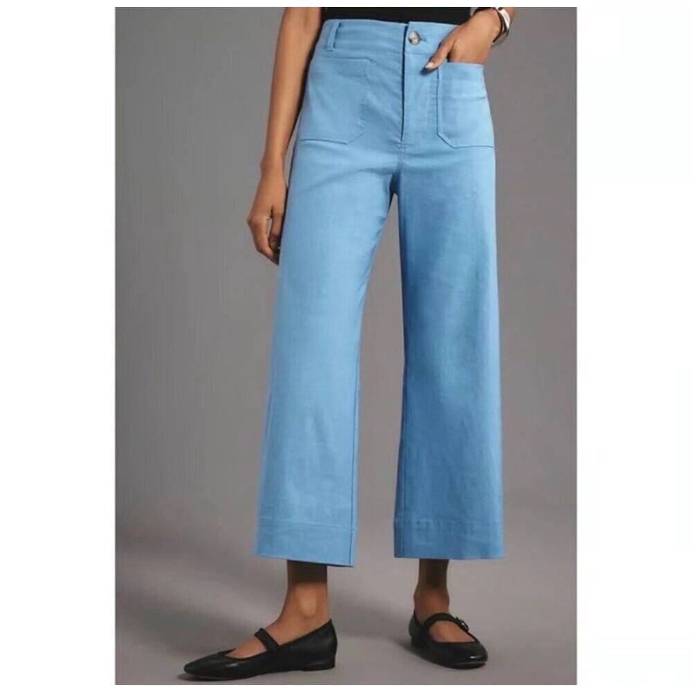 Anthro Maeve Collette Pants Sz 31 Pool Blue